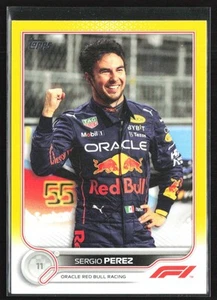 Sergio Perez 2022 Topps Formula 1 F1 Yellow /125 #22 Red Bull Racing - Picture 1 of 2