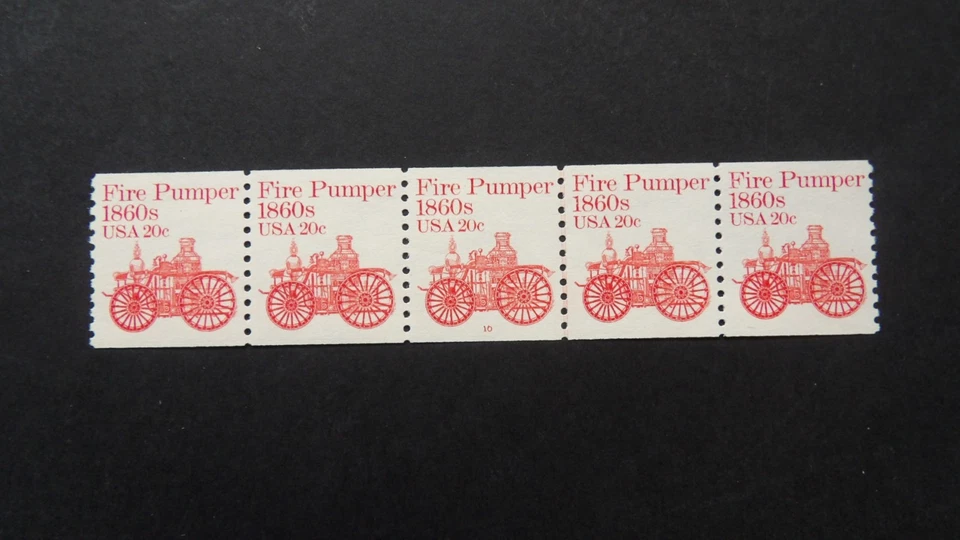#1908 PNC5  Plate #10 20c Pumper MNH OG VF/XF - Image 1 of 1