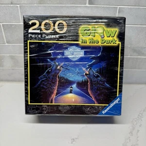 Harley Davidson Ravensburger 200 Pc Glow In Dark Puzzle Call Of The Wild- New - Picture 1 of 9