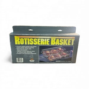 Rotisserie Chrome Plated Adjustable Basket 12.75 x 7 x 1.75 Basket Only #4184744 - Picture 1 of 5