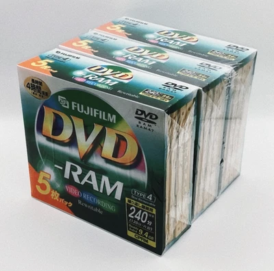 FUJIFILM DVD-RAM 9.4 GB (Double-Sided) Type 4 Lot of 15 -New Sealed-  from Japan - Image 1 of 4