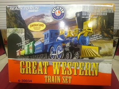 Lionel 6-30034 Great Western Train Set O Gauge With Lincoln Logs NIB - Image 1 of 4