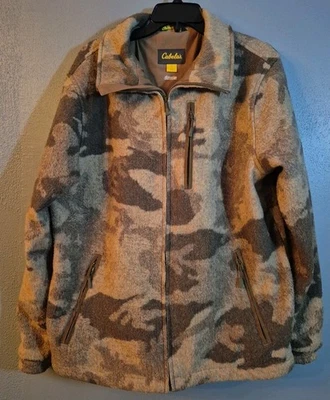 Cabelas Outfitter Series Camo WOOLTIMATE Jacket Coat 4MOST Windshear Men's Large - Image 1 of 4