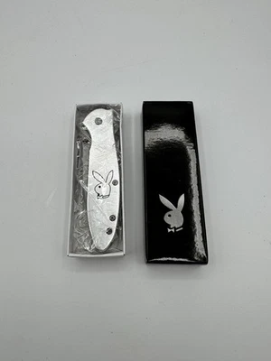 Playboy 4 Inch Bunny Folding Pocketknife NOS Unused Box YJ030-RSL VTG