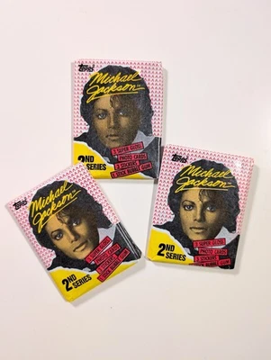 Michael Jackson 1984 Topps Trading Cards & Stickers (2nd Series) - 2 Packs ONLY - Image 1 of 2
