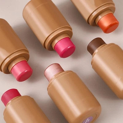 1 Stück 3-in-1 Feuchtigkeitsspendend Taschen-Rouge-Stick Kosmetika Frauen Rouge - Bild 1 von 4