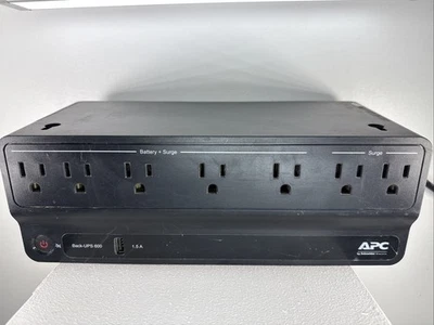 APC BE600M1 600VA 300W Backup Battery Power Supply with battery - TESTED WORKING - Image 1 of 4