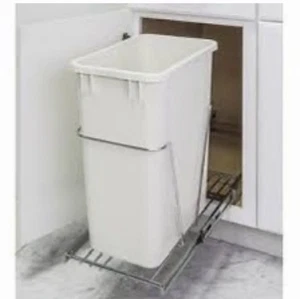 NEW 35 - 50 Quart Single Kitchen Cabinet Pullout Trash Can System CAN-EBMSPC-R - Picture 1 of 8