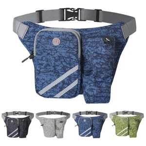 Running Belt Waist Pack with Water Bottle Holder Fanny Pack Belt for Workouts - Picture 1 of 15