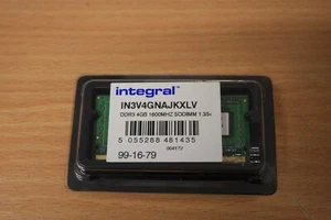 Integral DDR3 Memory Upgrade 4GB notebook 1600MHz PC3-12800 IN3V4GNAJKXLV Laptop - Picture 1 of 2