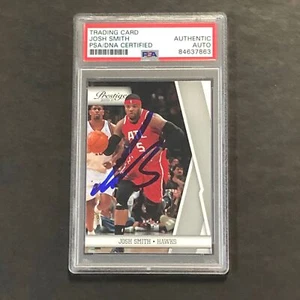 2010-11 Panini Prestige #3 Josh Smith signed Auto Card PSA/DNA Slabbed Hawks - Picture 1 of 2