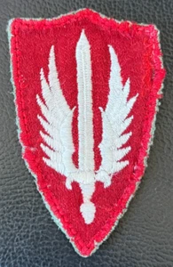 Original Vintage Korean War SCARWAF Patch RARE Green Back - Picture 1 of 3