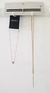 New LOT OF 4 Gold Tone Chain Necklaces Chockers TOP SHOP ,J CREW, Forever21 - Bild 1 von 8