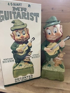 Hoffman Mr Lucky Series Mr Guitarist 1975 Decanter W/Music Empty Full Size - Picture 1 of 8