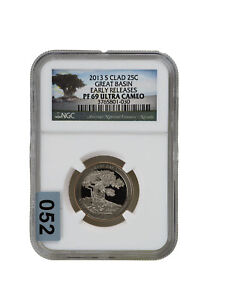 2013-S Clad 25c GREAT BASIN QUARTER Early Releases NGC PF69 Ultra Cameo