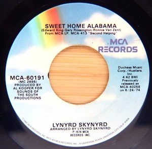 LYNYRD SKYNRD - SWEET HOME ALABAMA / SATURDAY NIGHT SPECIAL - ROCK 45 - Picture 1 of 2