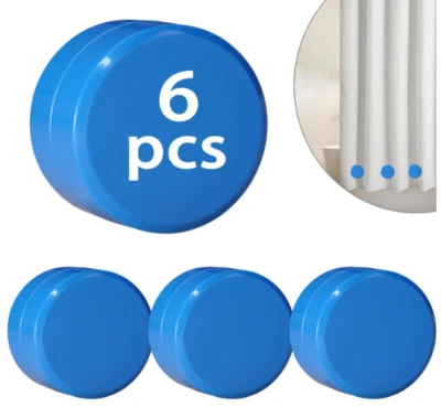 6件装浴帘重量底部,磁性重型重量高级淋浴 — 第 1/4 张图片