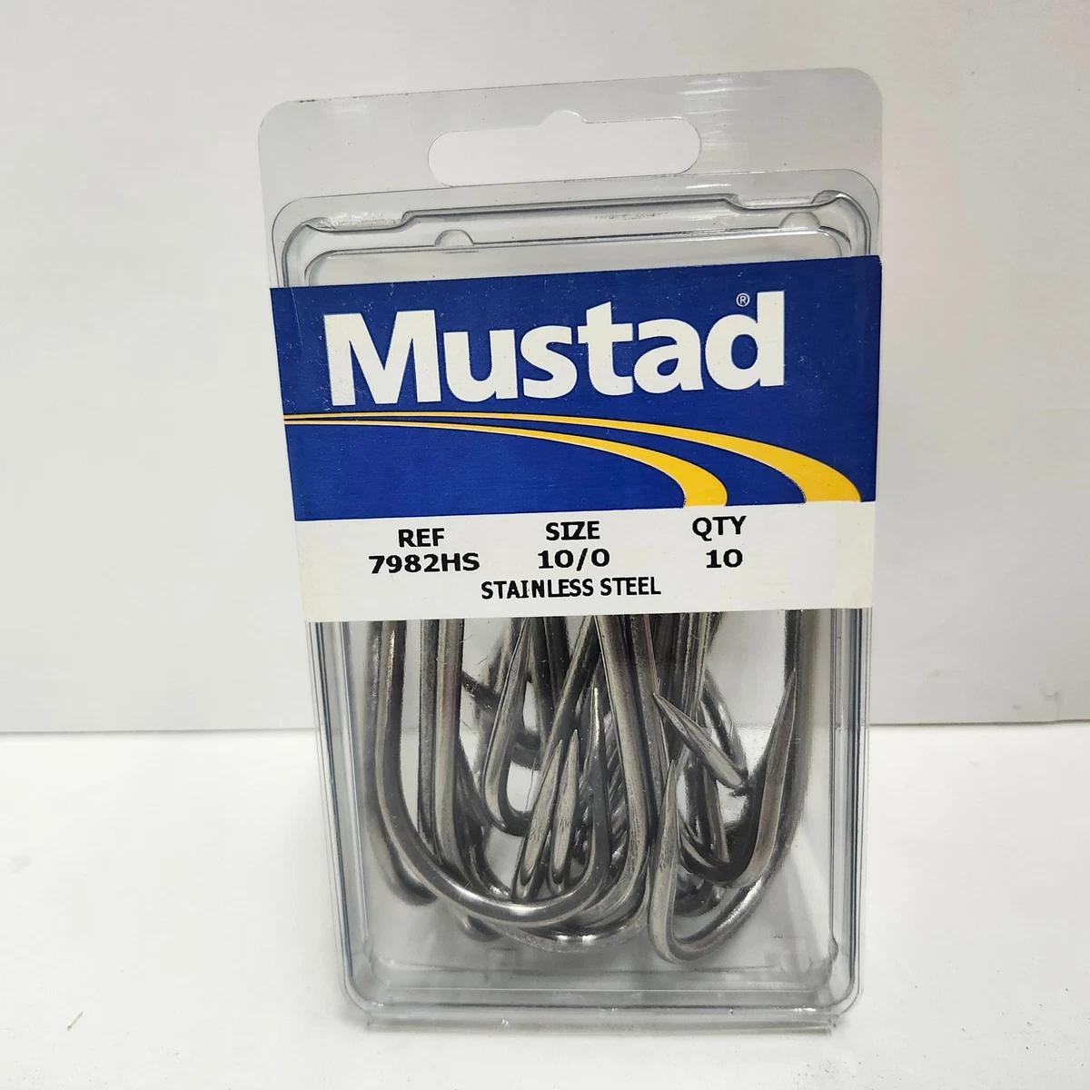 Mustad #10 Double Limerick Outside Hooks With Safety Pin Rings - 10 Pack Bronze Hooks For All Fishing