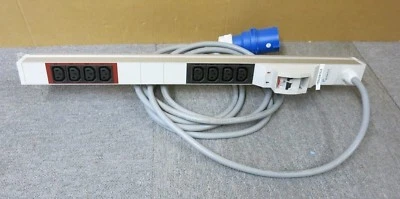 Minkels 333.3142  ALU 1HE 2xC16 8xC13 2xLS CEE 32A 250V PDU Power Strip - Image 1 of 4