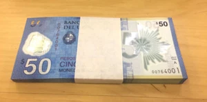 URUGUAY  POLYMER 50 PESOS COMMEMORATIVE BANKNOTE 2016 (2017) X 100  UNC yyy - Picture 1 of 1