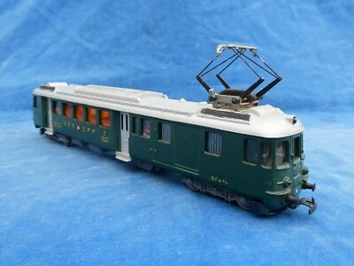 RARE ! TRAIN HAG HO AUTOMOTRICE BEe 4/4 SBB CFF N° 151 ? - A REPARER To repair - Photo 1/4