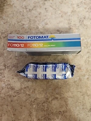 VTG Fotomat FO110/12 exposure film, expired July 1986, color print ASA 100 - Image 1 of 3