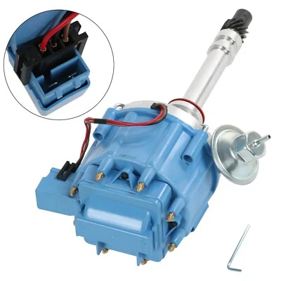 Blue Cap Distributor Drive 65K Coil D33100BU For Chevy SBC BBC 454 HEI 283-350 - Image 1 of 4