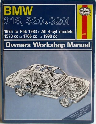 Haynes - BMW 316 ,320 ( &i ) / 1975A Feb 1983 / Propietario Manual de Taller - - Imagen 1 de 4