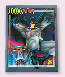VINTAGE 1989 ~ BATMAN BAT MAN DC UNIVERSE GOLDEN 100 PIECE PUZZLE COMPLETE