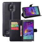 For Samsung Galaxy Note4 Flip Slot Soft Wallet Case/Cover/Card Holder Kickstand 