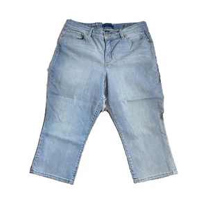 Bandolino Lisbeth Crop Skimmer Jeans Women's Size 14 Summer Cute - Picture 1 of 4