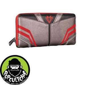 Captain America - Falcon Cosplay 8” Faux Leather Zip-Around Wallet "New" - Picture 1 of 4