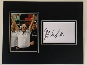 NFL COACH MIKE SMITH Signed Autographed Matted Photo w/cut 11"x14"  - Picture 1 of 2