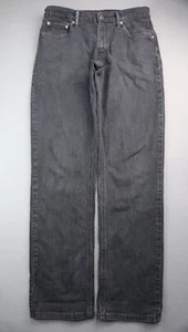 Men's 2016 Levi's Straight Jeans Black Stretch Size 30x32 (Measure 30x30) - Imagen 1 de 7
