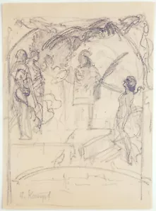 Arthur Kampf (1864- 1950), Studie zu einer Allegorie des Sieges, um 1900 - Bild 1 von 4