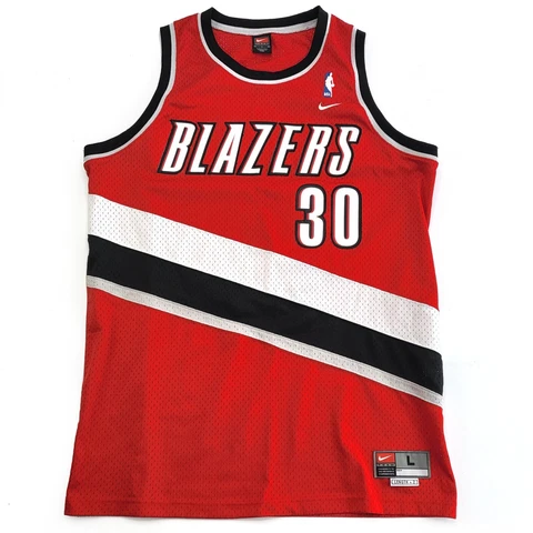 Nike NBA Portland Trail Blazers Rasheed Wallace #30 Nike Jersey Mens L +2 Length Cover