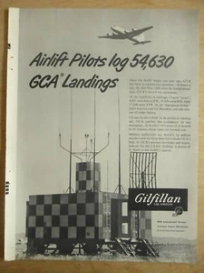 8/1949 PUB RCA GILFILLAN BERLIN AIRLIFT GCA OPERATION VITTLES IFR VFR C-54 AD - Imagen 1 de 1