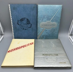 Monroe High School Monroe Iowa Lot of 4 Vintage Yearbooks 1950-59 MONROPOLITAN! - Picture 1 of 18