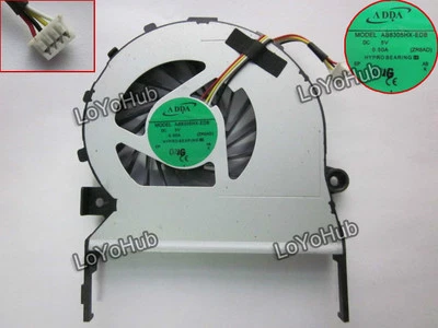 For Acer Aspire 5553 Cooling Fan AB8305HX-EDB ZR8AD 5V 0.50A 4wire 4-Pin HYPRO - Image 1 of 2