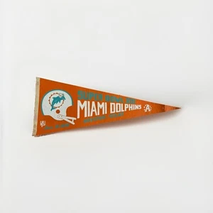 Miami Dolphins 1974 Super Bowl VIII Football Pennant - Picture 1 of 5