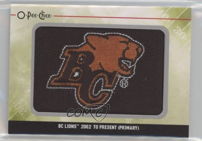 2014 Upper Deck CFL O-Pee-Chee Team Logo Patch BC Lions #TL-7 Patch - Image 1 of 2