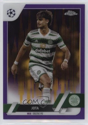 2022-23 Topps Chrome UEFA Club Competitions Purple & Gold Seismic Refractor Jota - Image 1 of 2