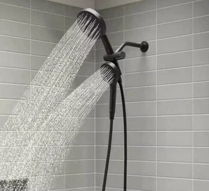 Nuovo Soffione Doccia Multifunzione Kohler Prone 3 in 1 - Nero Opaco REC31657-G-BL - Foto 1 di 3