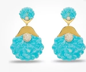 NEW LELE SADOUGHI Ocean Cove Shellona Drop Earrings  $195 W Dust Bag FREE SHIP - Picture 1 of 6