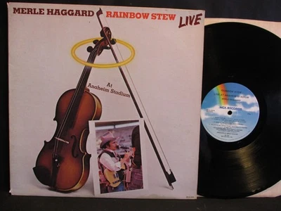 Merle Haggard Rainbow Stew Live 1981 Record, Outlaw Country, VG+ MCA 5216 - Image 1 of 3