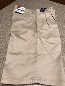 IZOD Boys (Natural Stretch) School SHORTS Size: 12  Color: Khaki  (MSRP: $30) - Picture 1 of 5