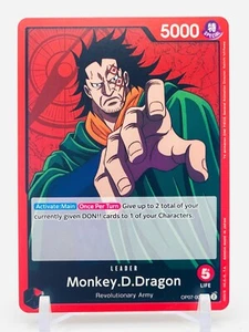 MONKEY D DRAGON - LEADER - Op07-001 L - One Piece 500 Years in Future TCG NM - Picture 1 of 2