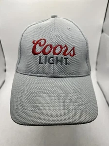 COORS LIGHT Baseball Hat Cap Flex Fit Grey Beer NICE!! - Picture 1 of 13