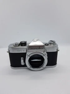 Minolta SR-1 35mm MF SLR Film Camera Silver Body Only - good condition overall - Picture 1 of 6