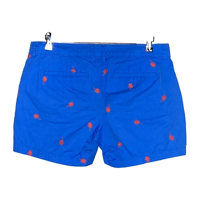 Old Navy женщин вышитая ладонь бойфренд шорты размер 8 эластичной саржи хлопок - Изображение 1 из 4